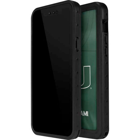 University of Miami Green Jersey iPhone 15 Pro Waterproof Case